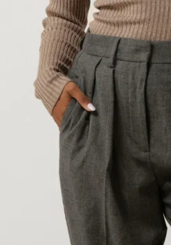 grijze second female pantalon holsye trousers
