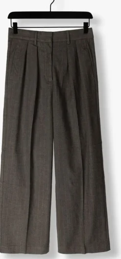 grijze second female pantalon holsye trousers