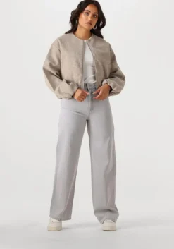 grijze second female wide jeans denira denim jeans