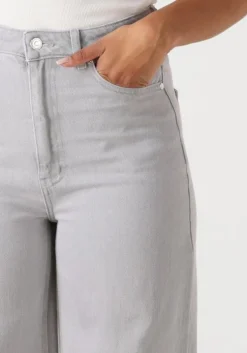 grijze second female wide jeans denira denim jeans