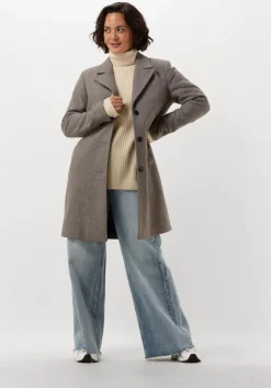 SELECTED FEMME grijze mantel slfnew alma wool coat>DAMES Jassen