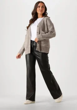 SELECTED FEMME grijze vest slfalva ls knit cardigan>DAMES Truien & Vesten