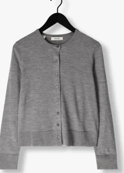 SELECTED FEMME grijze vest slfthea ls knit merino cardigan><noscript><img width=