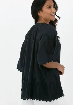 SISSEL EDELBO grijze blouses sandra organic cotton blouse><noscript><img width=