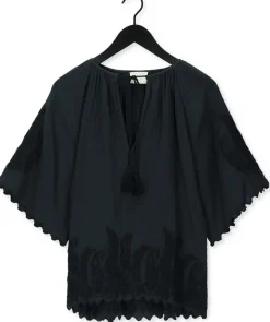 SISSEL EDELBO grijze blouses sandra organic cotton blouse><noscript><img width=