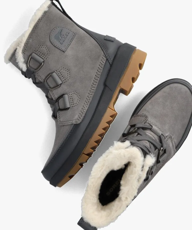 SOREL grijze veterboots torino ii wp>DAMES Boots