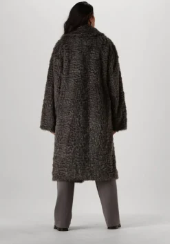 STAND STUDIO grijze faux fur jas nicole coat><noscript><img width=