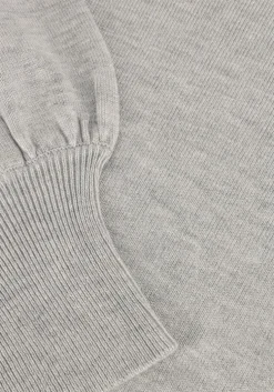 grijze summum trui round neck sweater soft viscose polyamide knit