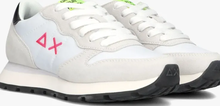 grijze sun68 lage sneakers ally solid nylon