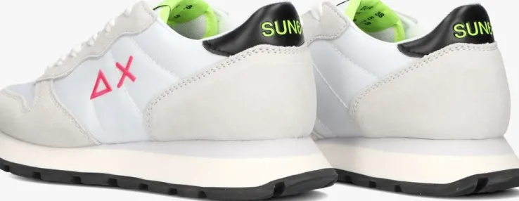 grijze sun68 lage sneakers ally solid nylon