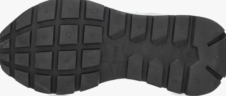 grijze sun68 lage sneakers ally solid nylon