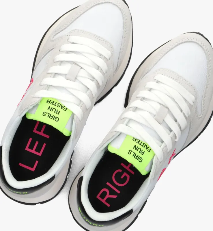 grijze sun68 lage sneakers ally solid nylon