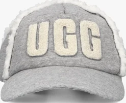 UGG grijze pet bondfed fleece baseball cap>DAMES Petten