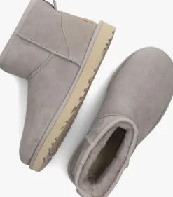 grijze ugg vachtlaarzen w classic mini ii