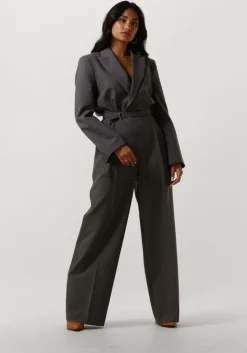 VANILIA grijze jumpsuit chic wide leg jumpsuit>DAMES Jumpsuits