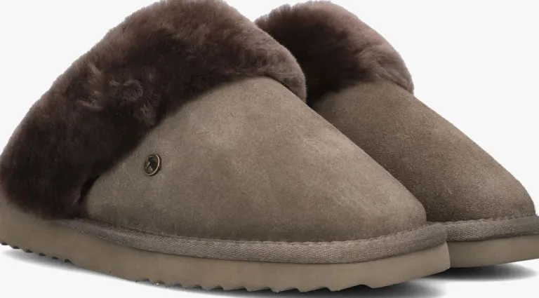 WARMBAT grijze pantoffels flurry>DAMES Pantoffels