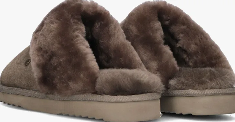 WARMBAT grijze pantoffels flurry>DAMES Pantoffels