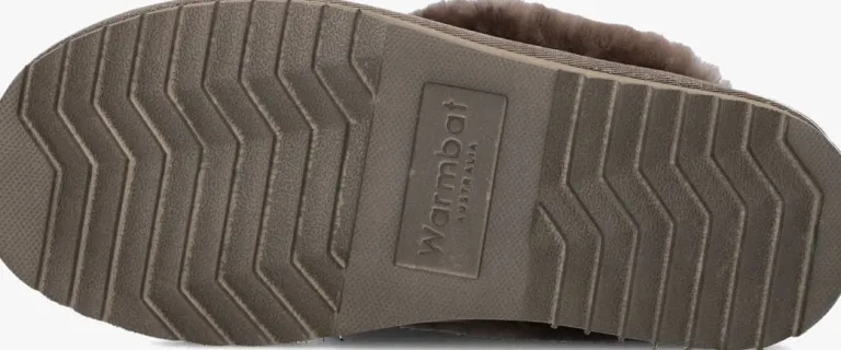 WARMBAT grijze pantoffels flurry>DAMES Pantoffels