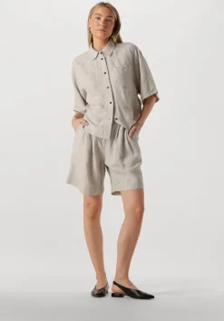 WITHBLACK grijze blouses wblwillow ss shirt>DAMES Blouses