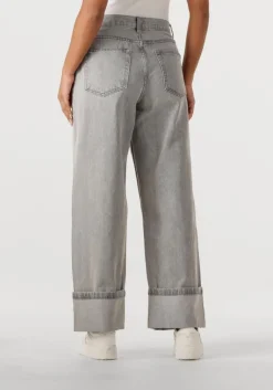 WITHBLACK grijze straight leg jeans wblhazel grey turn up jeans><noscript><img width=