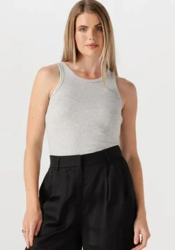 WITHBLACK grijze top wbldordi tank>DAMES Tops & T-Shirts