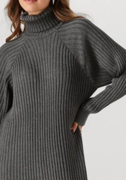Y.A.S. grijze midi jurk yasmavi knit midi rollneck dress><noscript><img width=