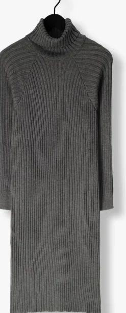 Y.A.S. grijze midi jurk yasmavi knit midi rollneck dress><noscript><img width=