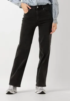 grijze y.a.s. wide jeans yasdolma hw jeans dark grey