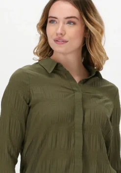 groene another label blouses dalen shirt l/s