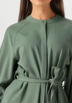 groene another label mini jurk denice dress l/s