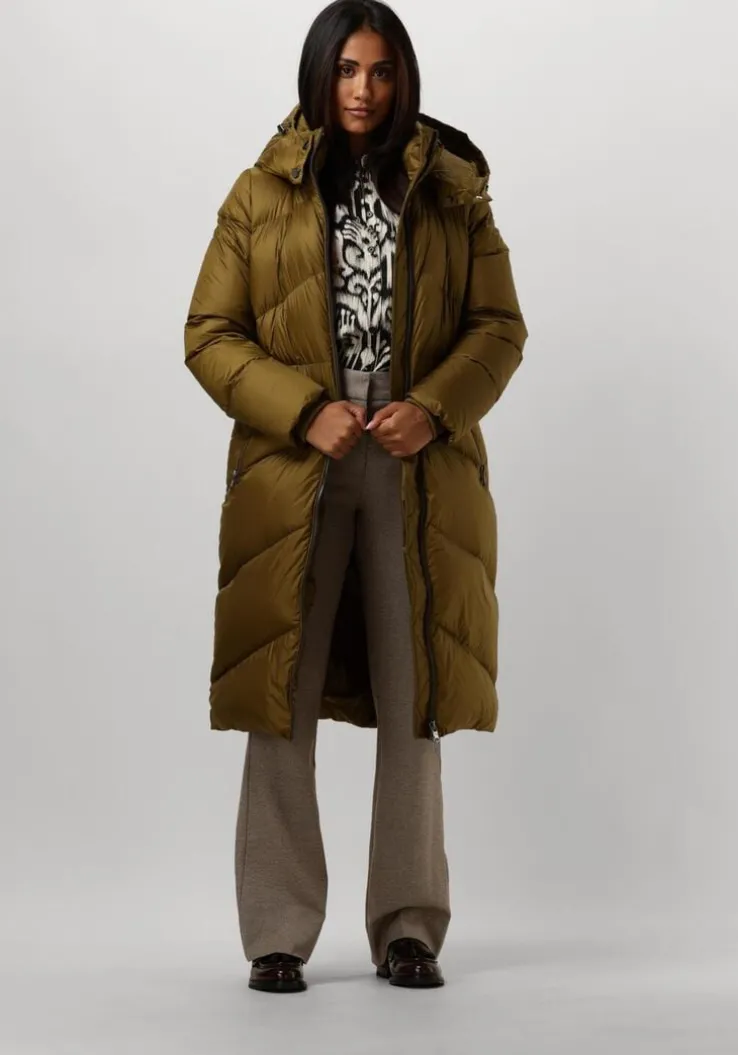 groene beaumont gewatteerde jas noel