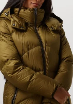 groene beaumont gewatteerde jas noel