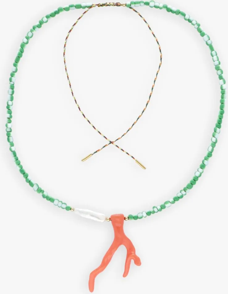 groene bonnie studios kettingen pendant necklace green