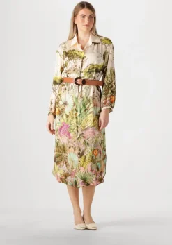 groene caroline biss midi jurk 1161