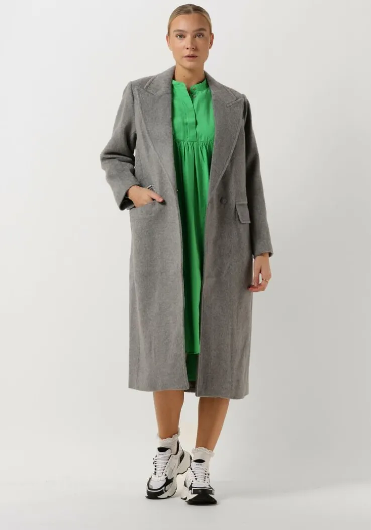 groene co'couture midi jurk callum volume dress