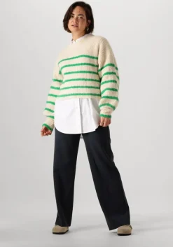 CO'COUTURE e co'couture trui coralie crop stripe o-knit><noscript><img width=