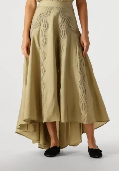 groene copenhagen muse maxirok cole skirt