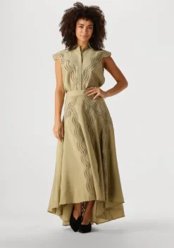 groene copenhagen muse maxirok cole skirt