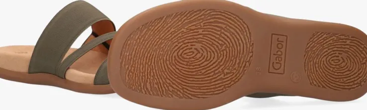 groene gabor slippers 702