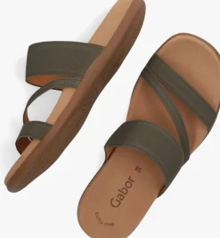 groene gabor slippers 702