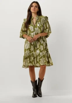 JANICE e mini jurk jurk print lurex jimmy>DAMES Jurken