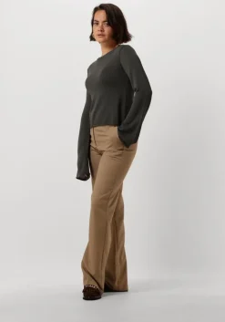 groene modström tops & t-shirts ivonnemd flared o-neck