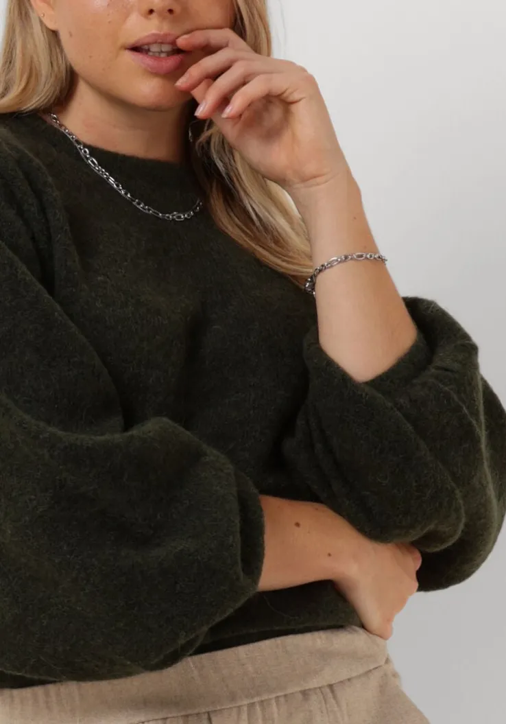 groene msch copenhagen trui mschlillian hope balloon pullover