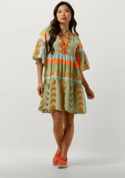 groene nema mini jurk bella