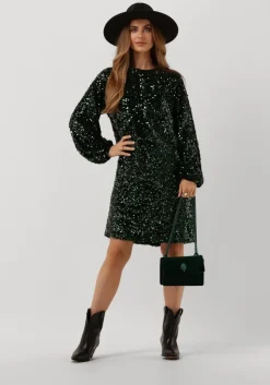 groene neo noir mini jurk ezra sequins dress