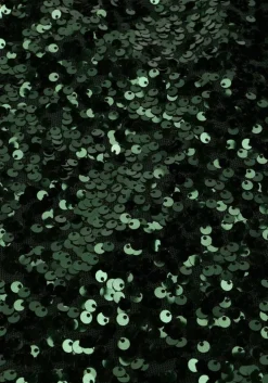 groene neo noir mini jurk ezra sequins dress