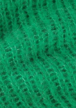 groene neo noir trui martina fluffy knit blouse