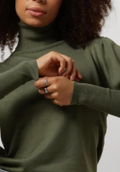 groene notre-v coltrui basic knit blouse
