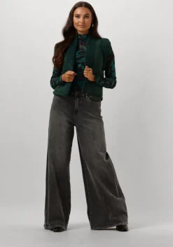 POM AMSTERDAM e top turtleneck - camo teal green>DAMES Tops & T-Shirts