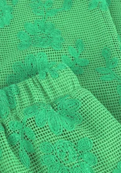 groene refined department wijde broek mara